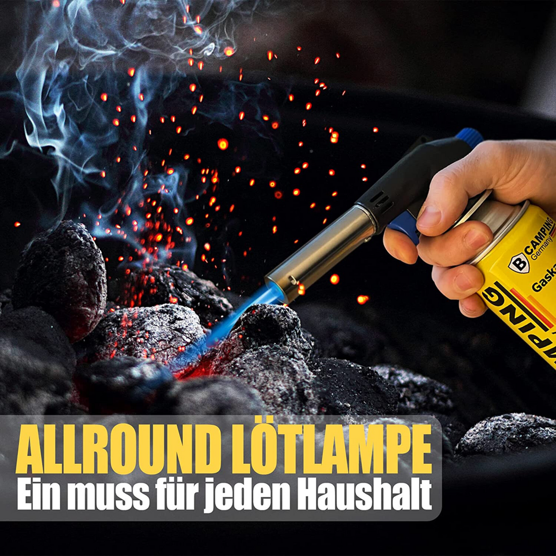 Gasbranderset inclusief butaangaspatronen (keukenbrander)