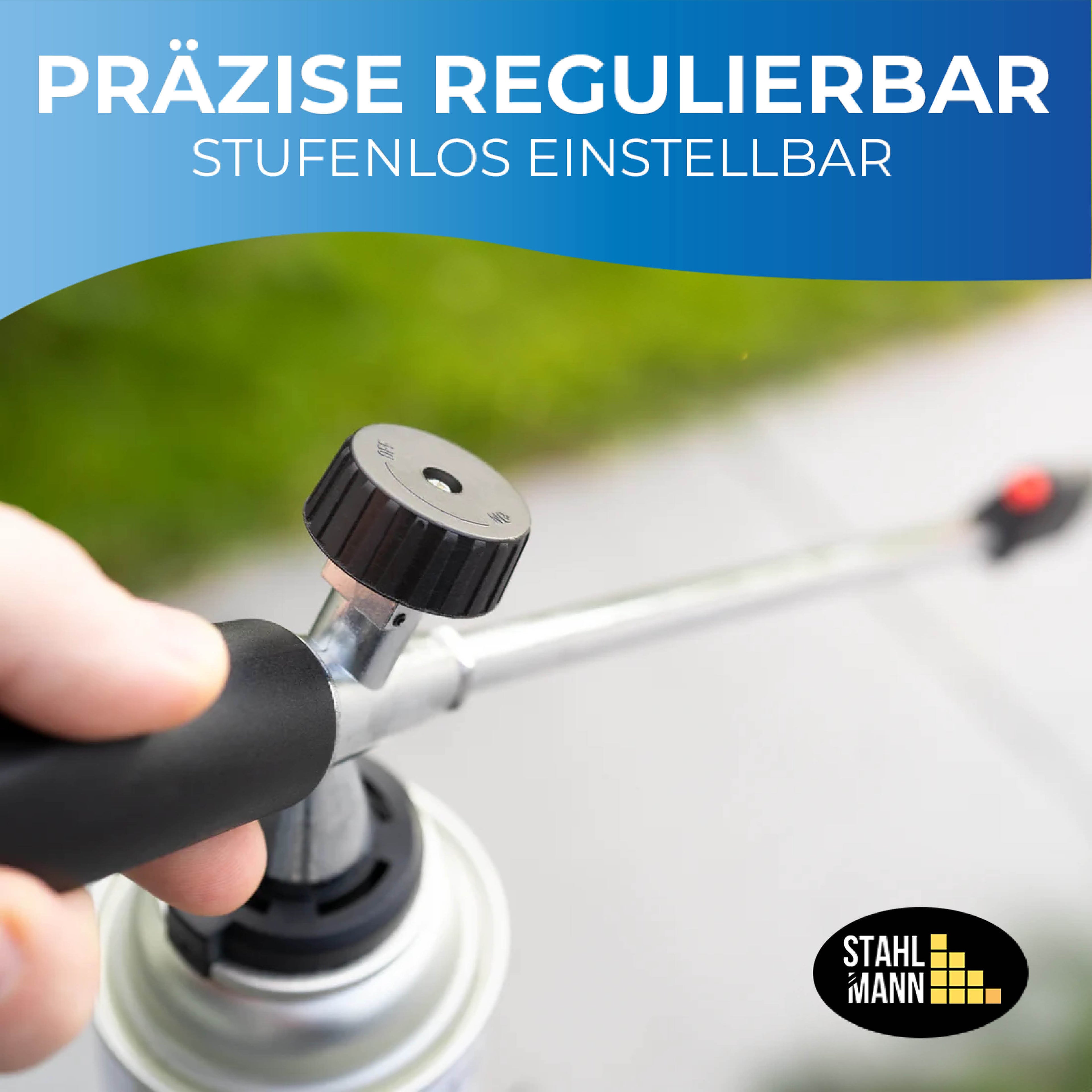 STAHLMANN® onkruidbrander met gaspatronen – voor effectieve onkruidbestrijding