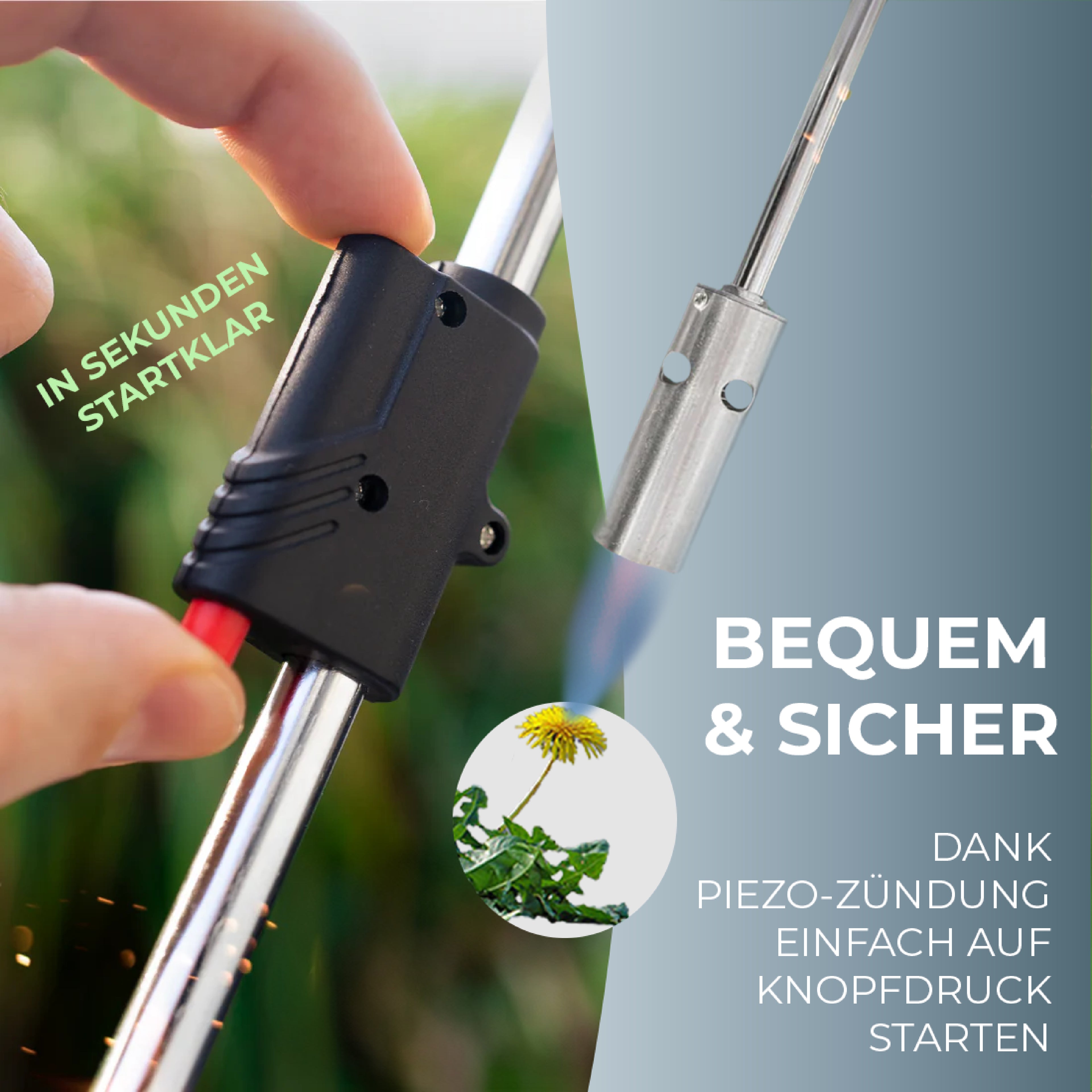 MAGNUM® onkruidbrander incl. gaspatronen – krachtige en chemicaliënvrije onkruidbestrijding