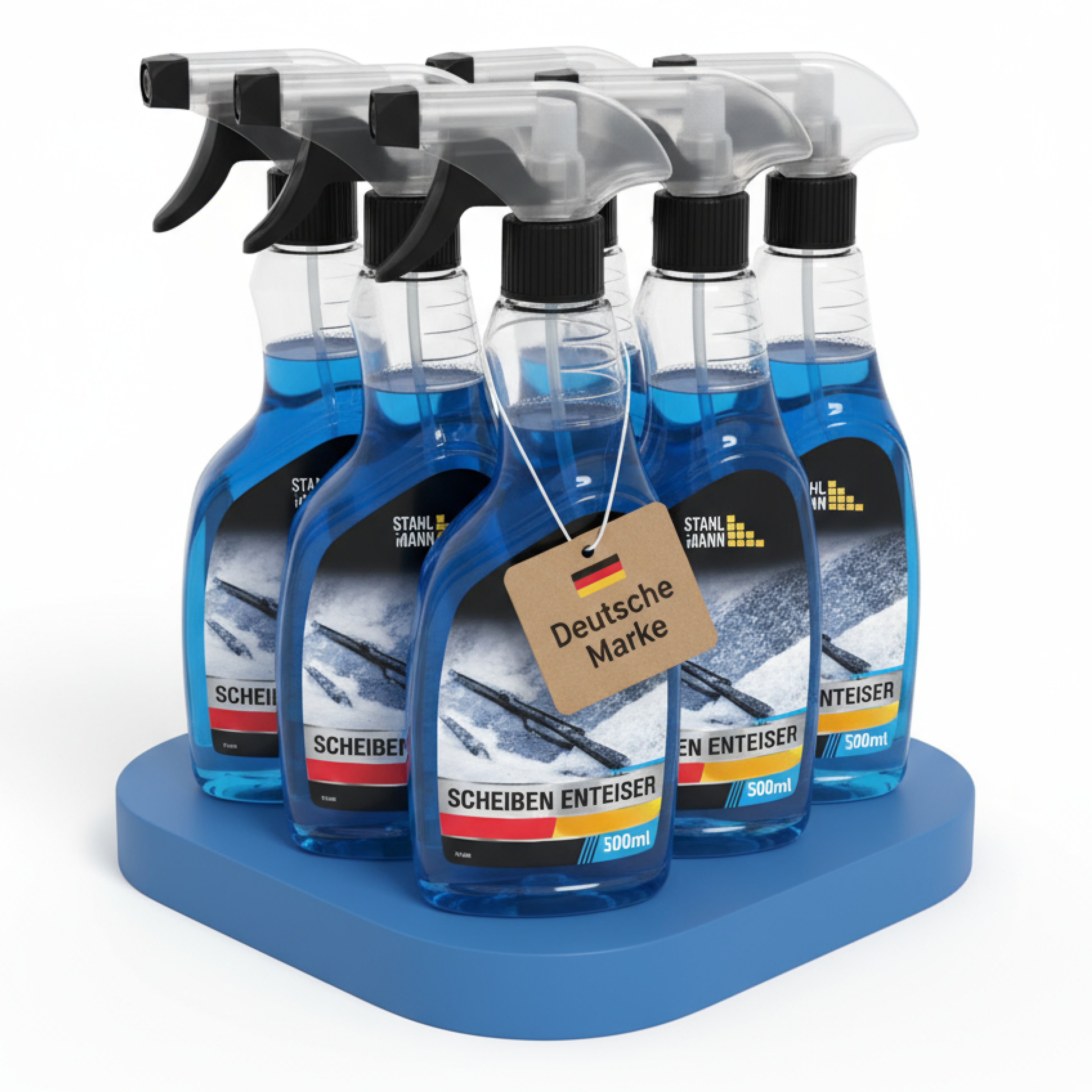 STAHLMANN® Scheiben-Enteiser 6er-Set (6 × 500 ml) I Auto Enteiserspray