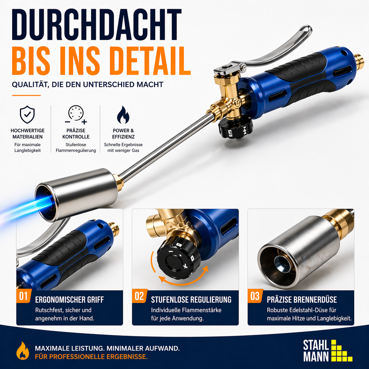 MAGNUM® onkruidbrander incl. gaspatronen – krachtige en chemicaliënvrije onkruidbestrijding