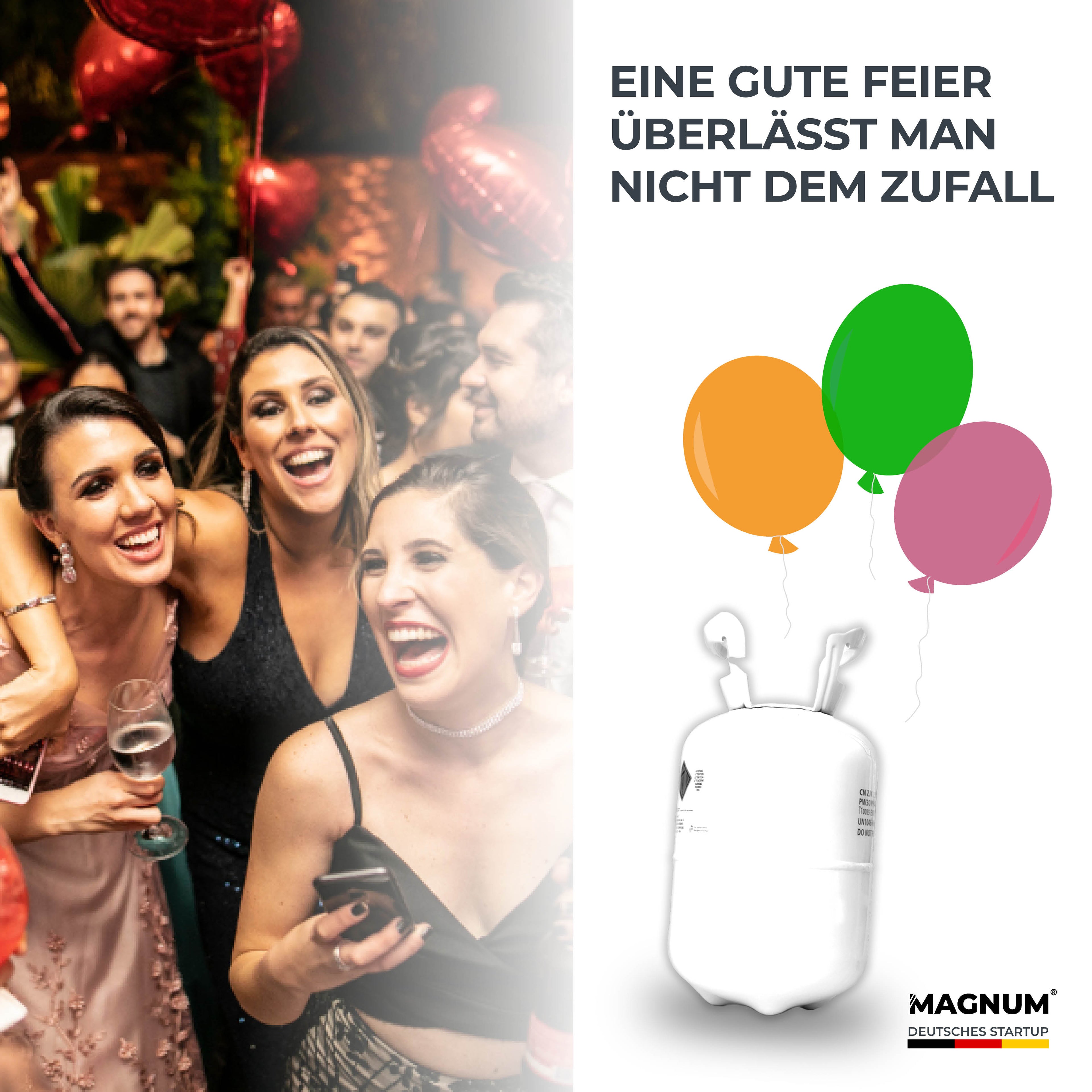 Magnum Heliumgas – Voor maximaal 30 ballonnen – Heliumballongas voor maximaal 30 ballonnen
