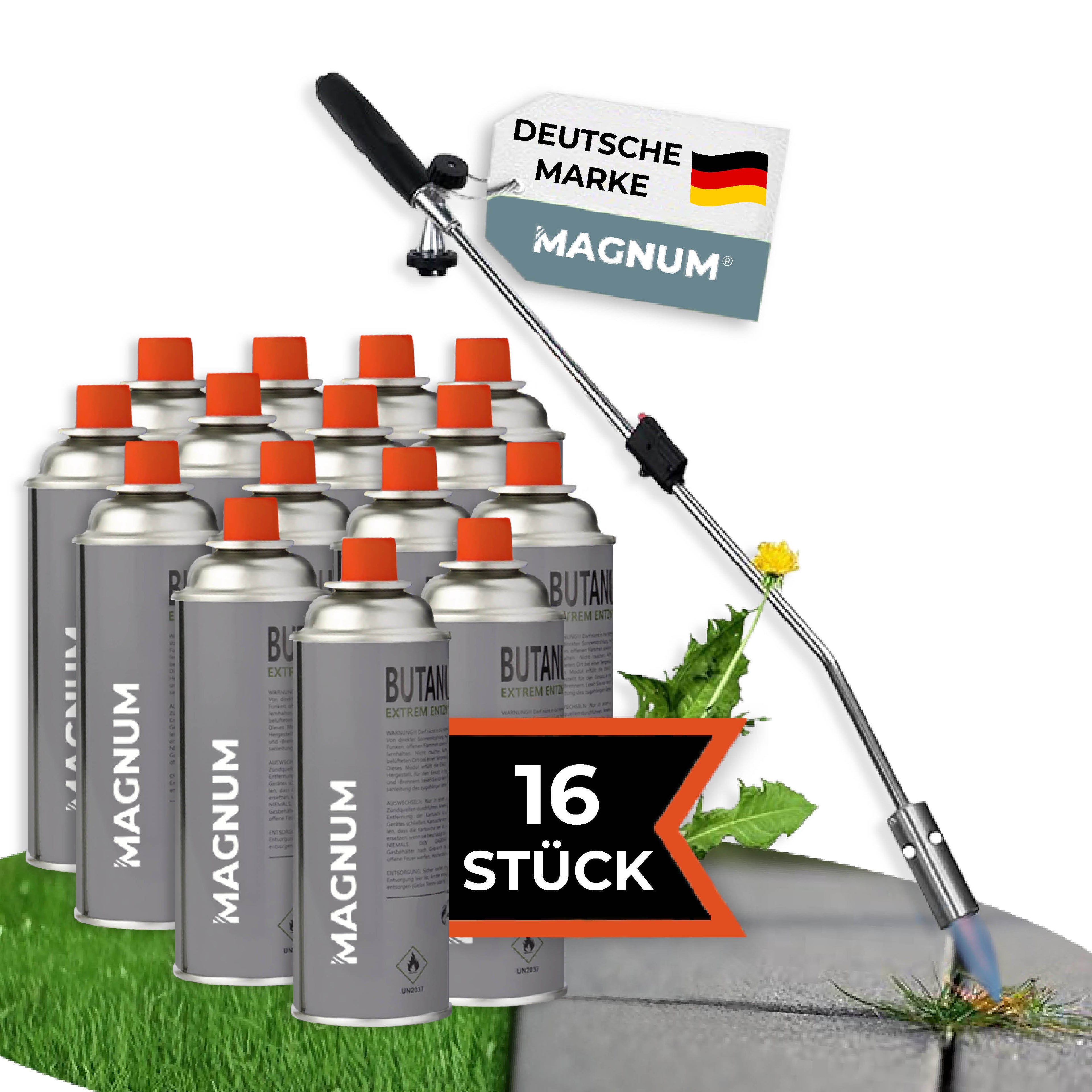 MAGNUM® onkruidbrander incl. gaspatronen – krachtige en chemicaliënvrije onkruidbestrijding
