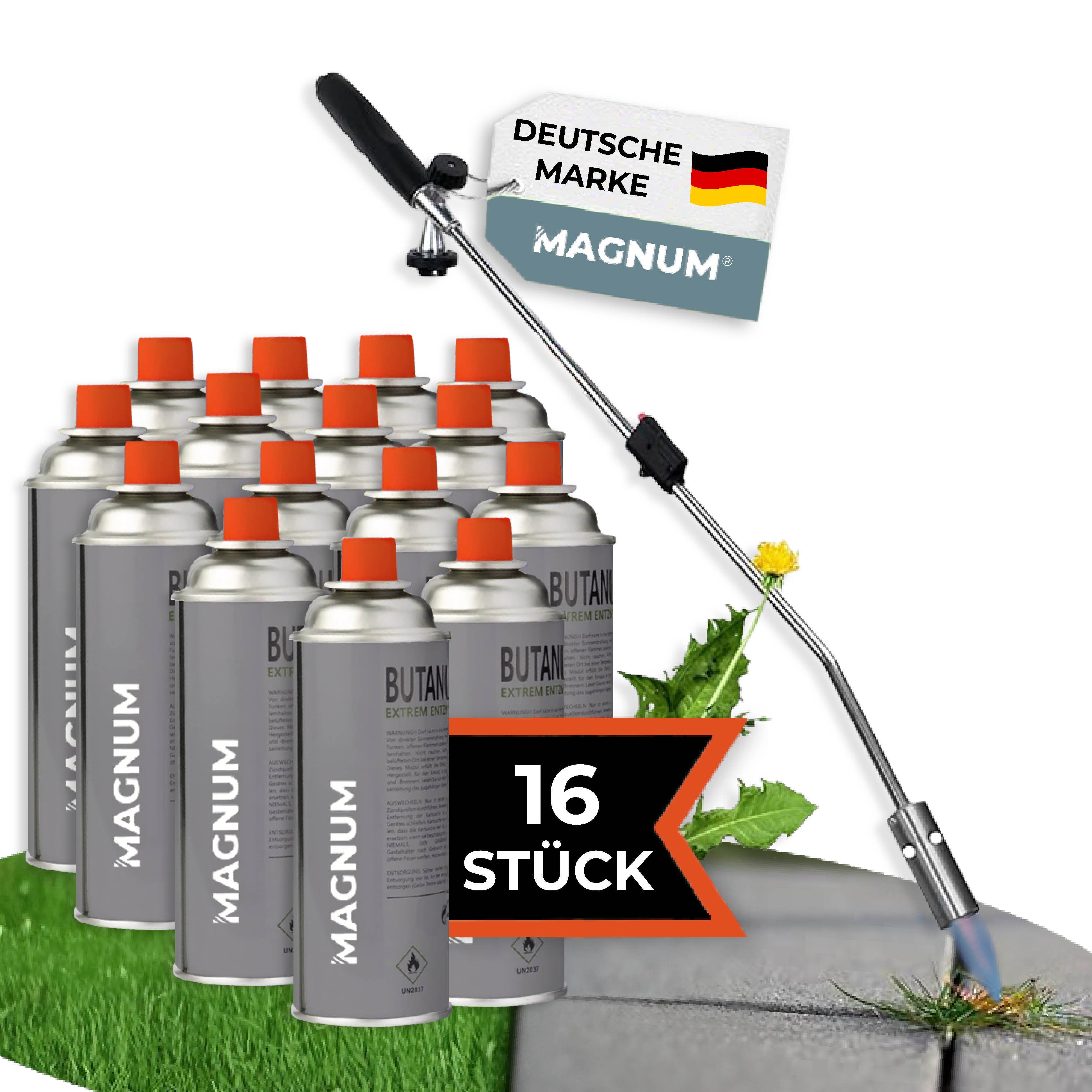 MAGNUM® onkruidbrander incl. gaspatronen – krachtige en chemicaliënvrije onkruidbestrijding