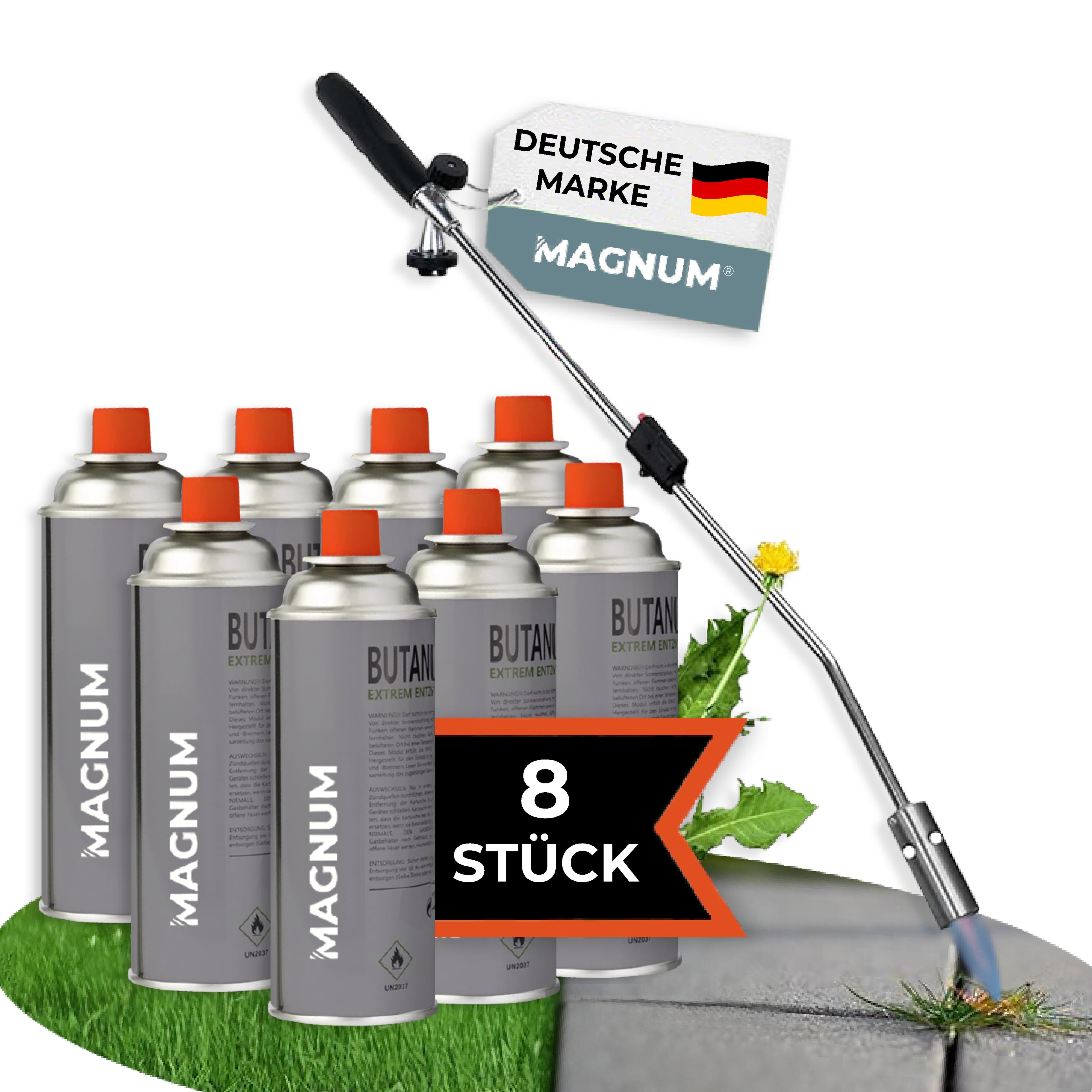 MAGNUM® onkruidbrander incl. gaspatronen – krachtige en chemicaliënvrije onkruidbestrijding