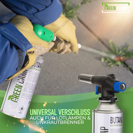 4 x Greencamp® butaangaspatronen – 227 g – milieuvriendelijk, veilig en betrouwbaar