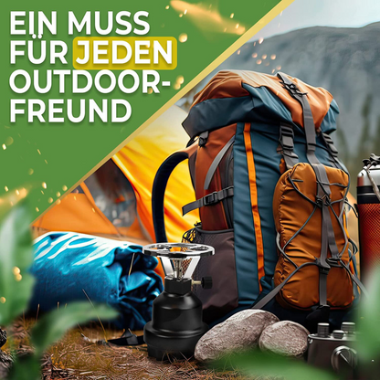 Campingfornuisset inclusief gaspatronen met 1 aansluiting 