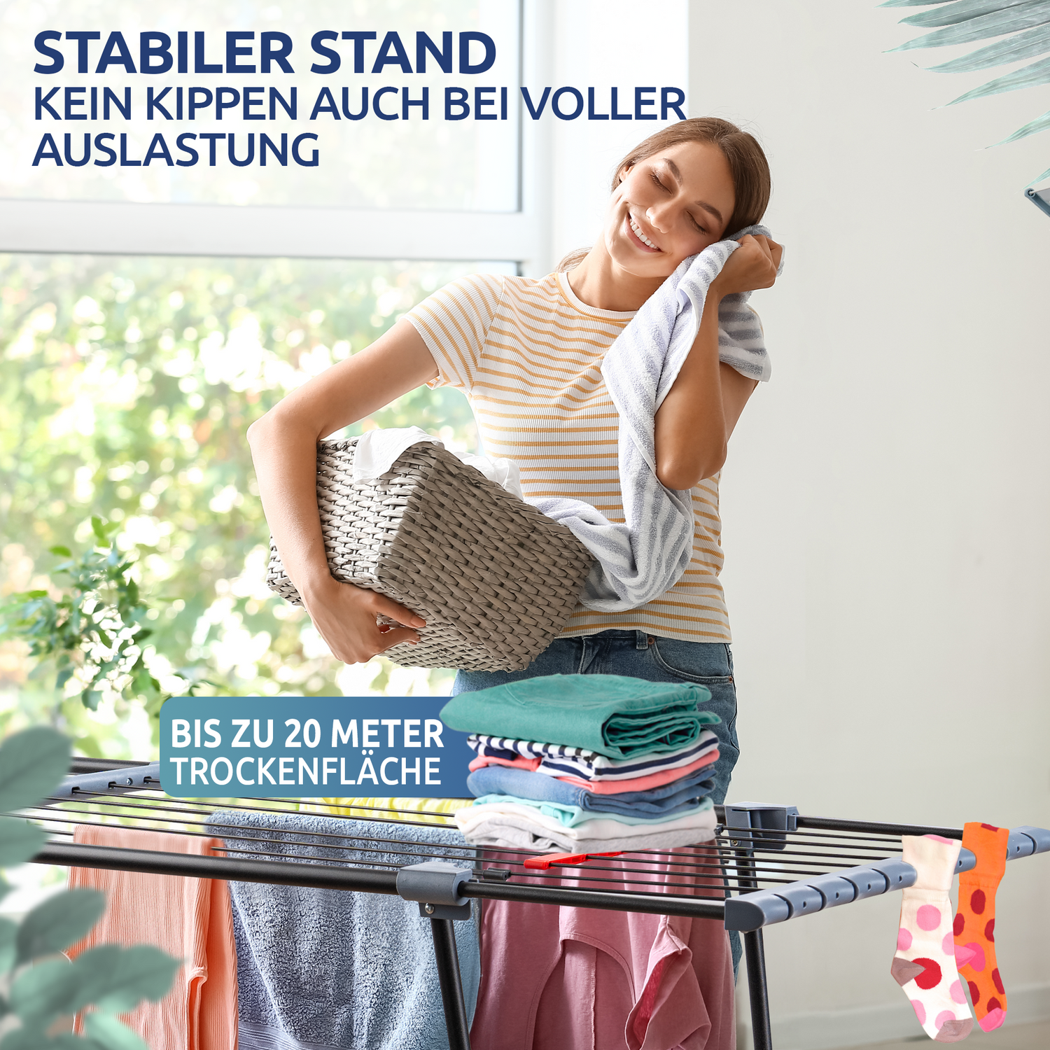 Stahlmann Magic Telescopisch Wasrek Uitschuifbaar - 20 m² Droogoppervlak 