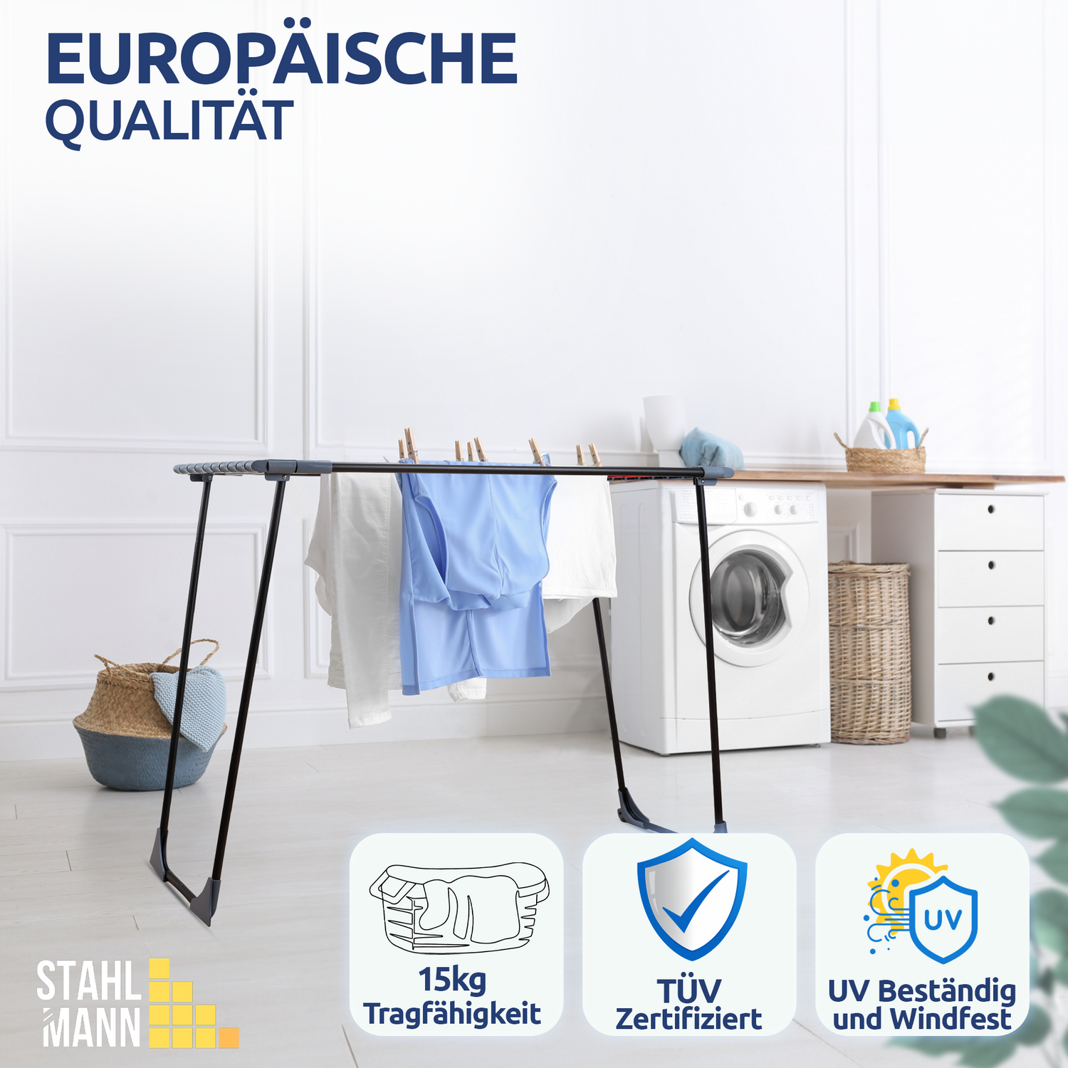 Stahlmann Magic Telescopisch Wasrek Uitschuifbaar - 20 m² Droogoppervlak 