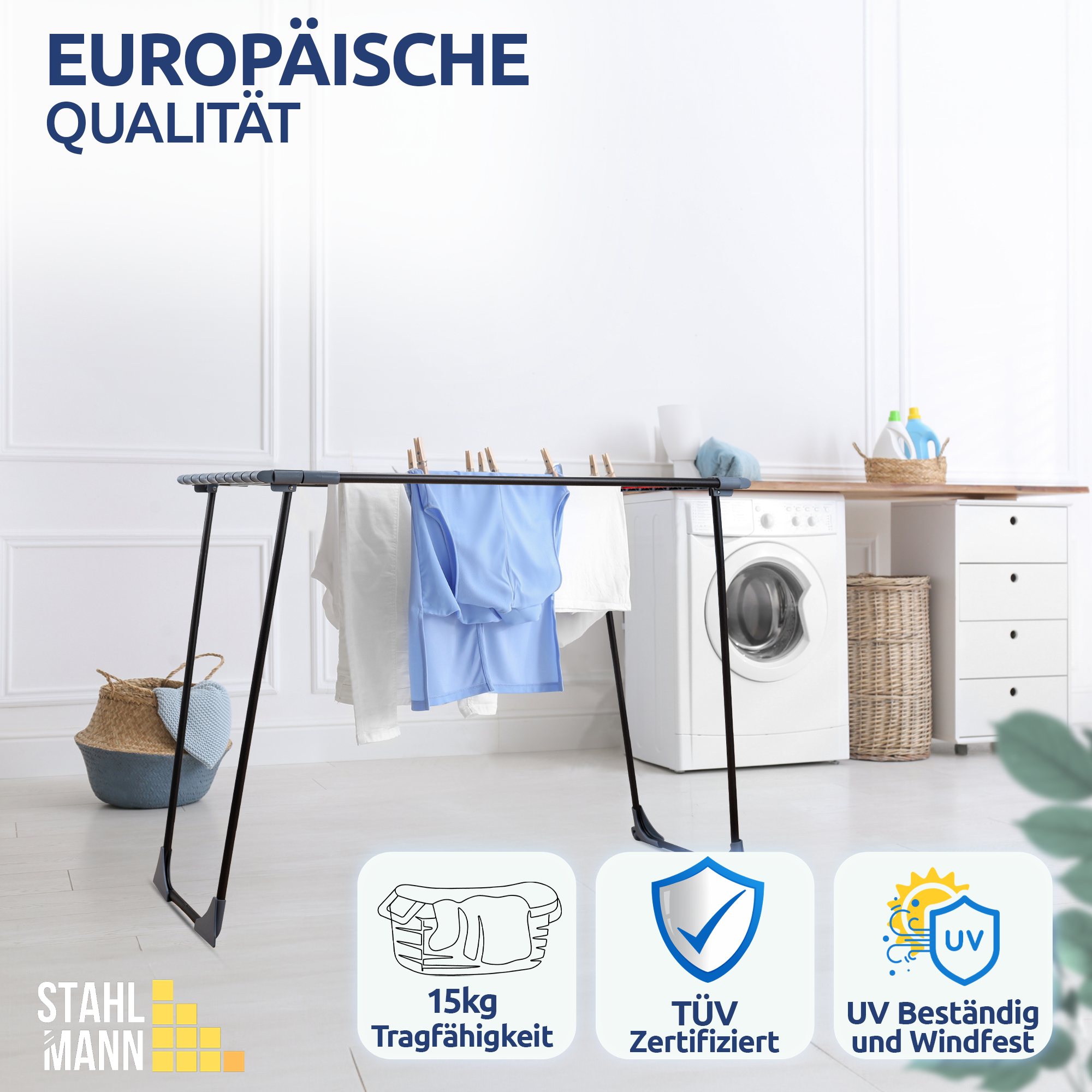 Stahlmann Magic Telescopisch Wasrek Uitschuifbaar - 20 m² Droogoppervlak 