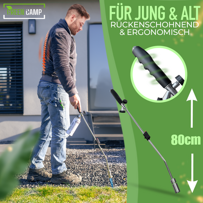 Onkruidbrander inclusief 4 gaspatronen – Effectieve en chemicaliënvrije onkruidbestrijding