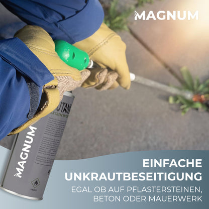 MAGNUM® onkruidbrander incl. gaspatronen – krachtige en chemicaliënvrije onkruidbestrijding