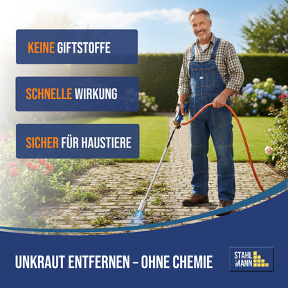 MAGNUM® onkruidbrander incl. gaspatronen – krachtige en chemicaliënvrije onkruidbestrijding