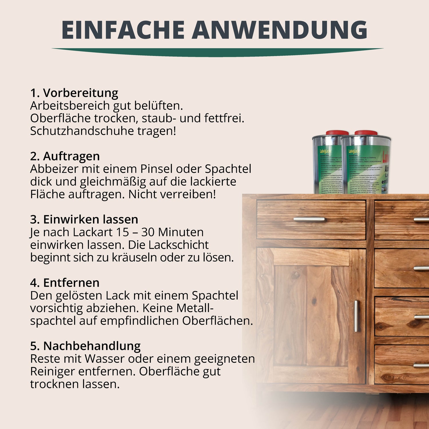 STAHLMANN® Verfverwijderaar – Krachtige verfverwijderaar voor hout en metaal 