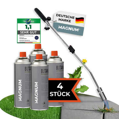 MAGNUM® onkruidbrander incl. gaspatronen – krachtige en chemicaliënvrije onkruidbestrijding