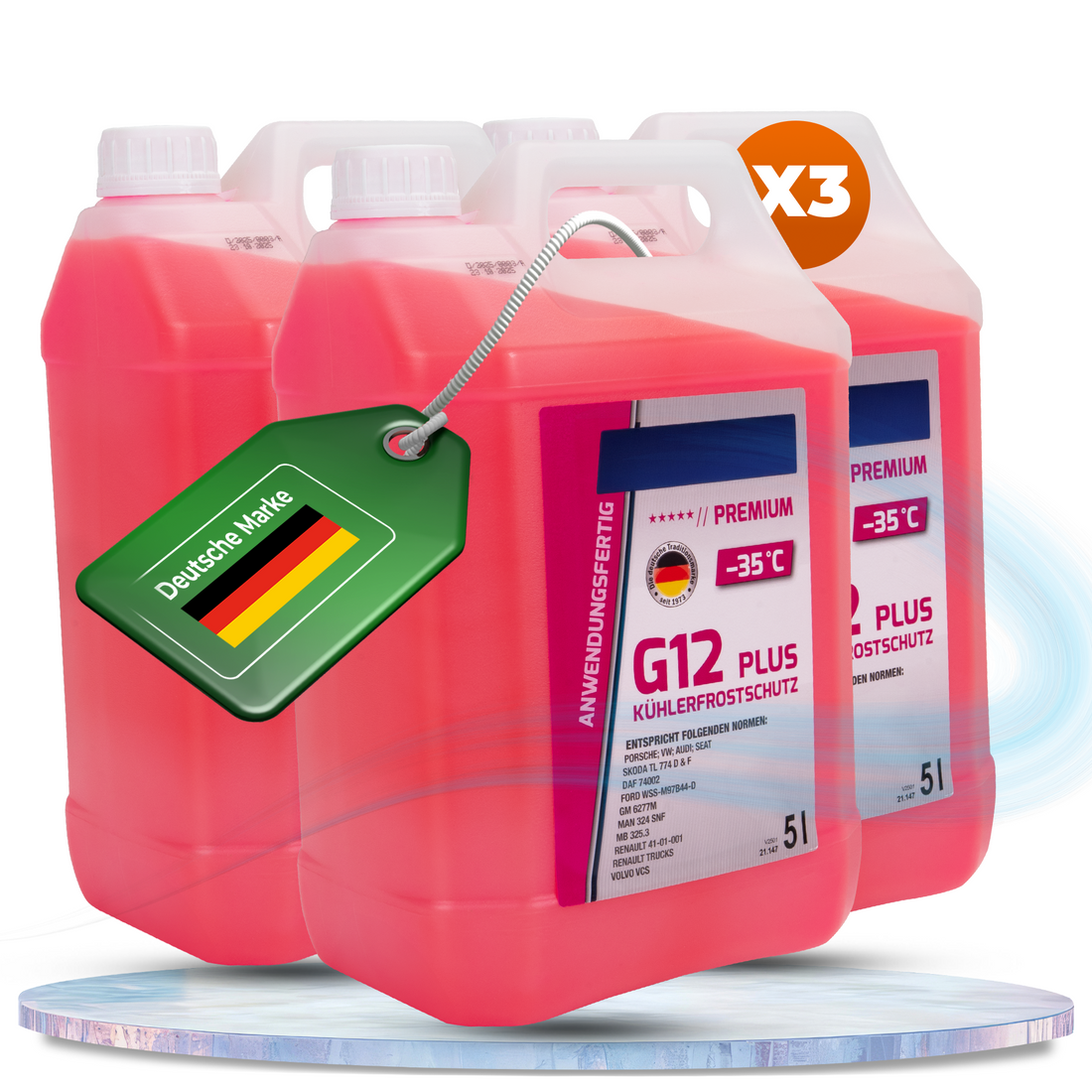 3x5L AROSO G12 PLUS Antivries – Premium bescherming tot -35 °C