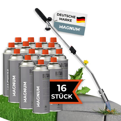 MAGNUM® onkruidbrander incl. gaspatronen – krachtige en chemicaliënvrije onkruidbestrijding