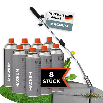 MAGNUM® onkruidbrander incl. gaspatronen – krachtige en chemicaliënvrije onkruidbestrijding