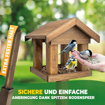 Stahlmann vogelhuisje met handvat - GEMAAKT IN DE EU