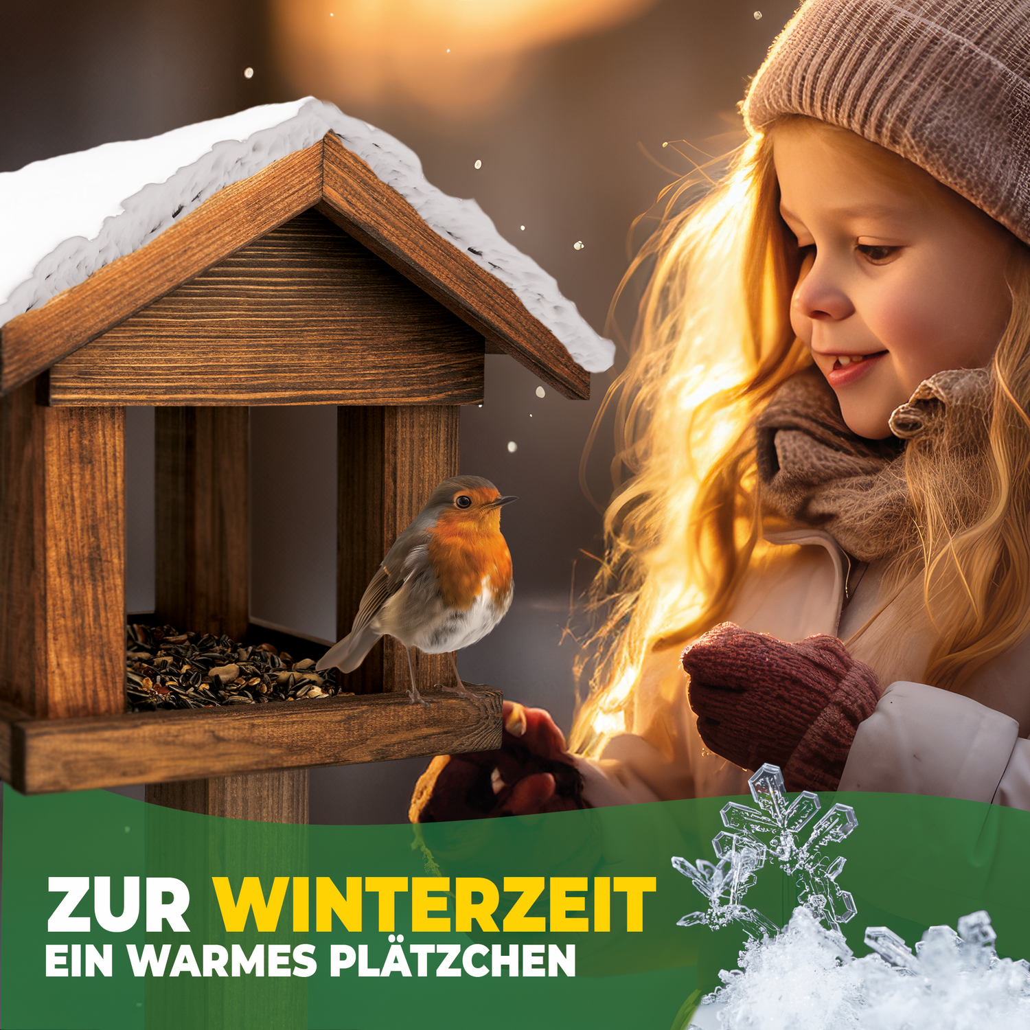 Stahlmann vogelhuisje met handvat - GEMAAKT IN DE EU