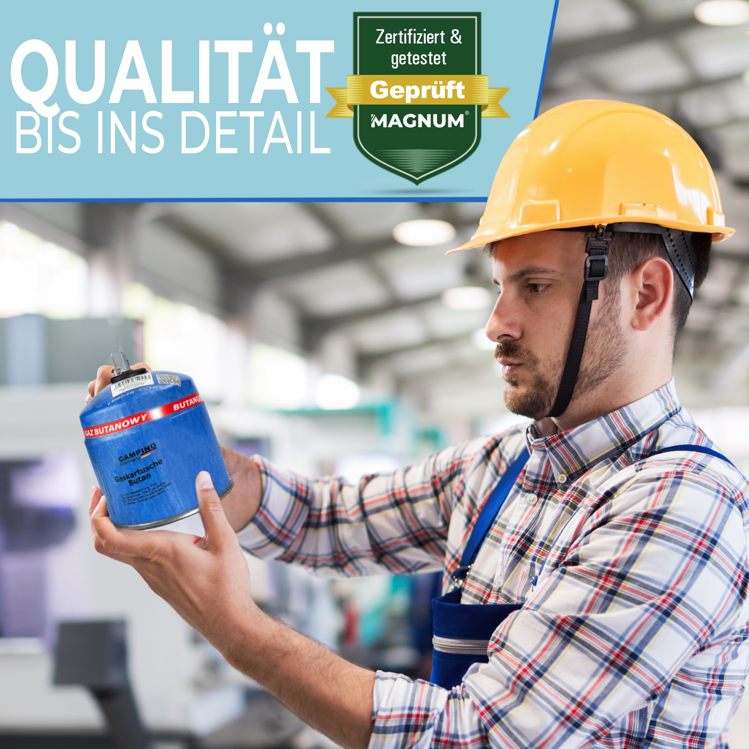 Gaspatroon met schroefventiel van 500 g – sterk, veilig en veelzijdig. 