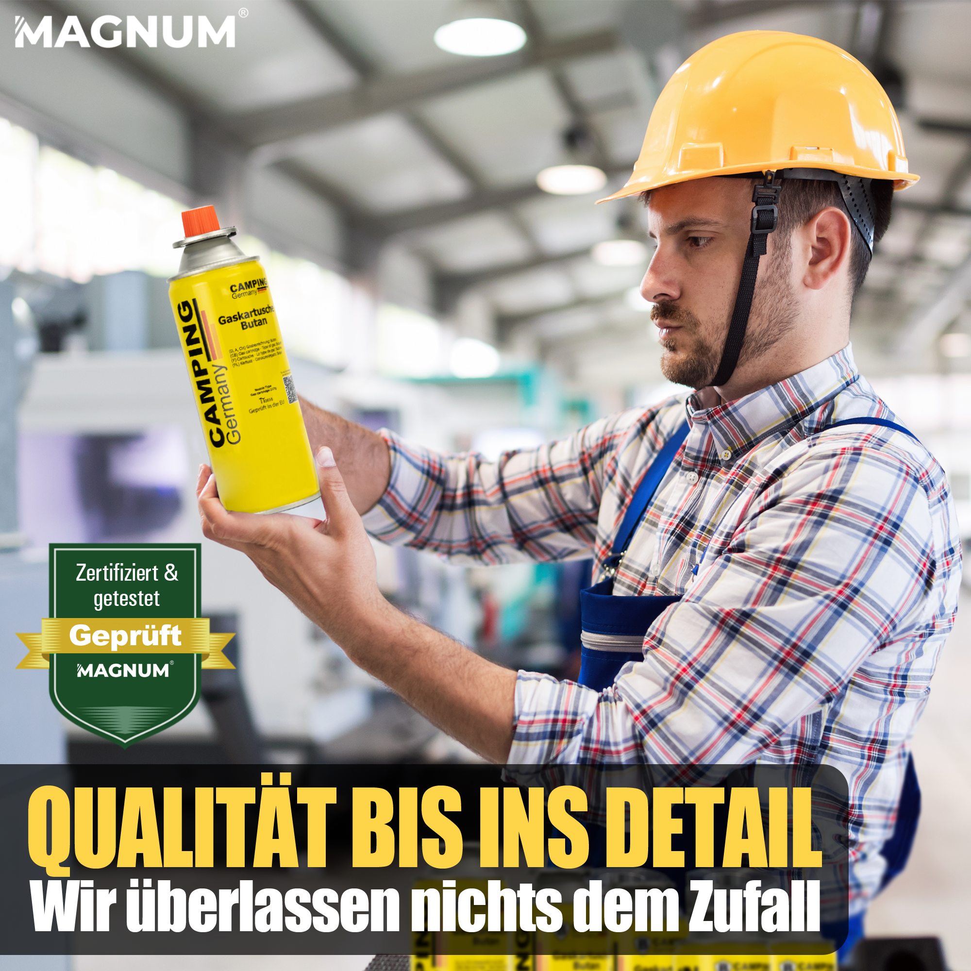 Butangaskartuschen 227g – Gaskocher Innenraum & Stromausfall – 100% dicht mit Sicherheitsventil